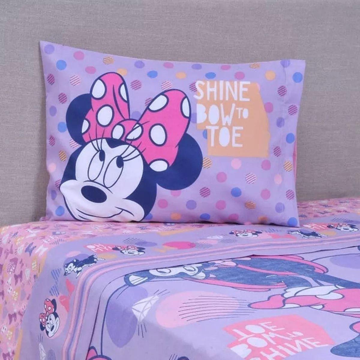 Juego De Sabanas Minnie Mouse Shine1.5 plaza-0