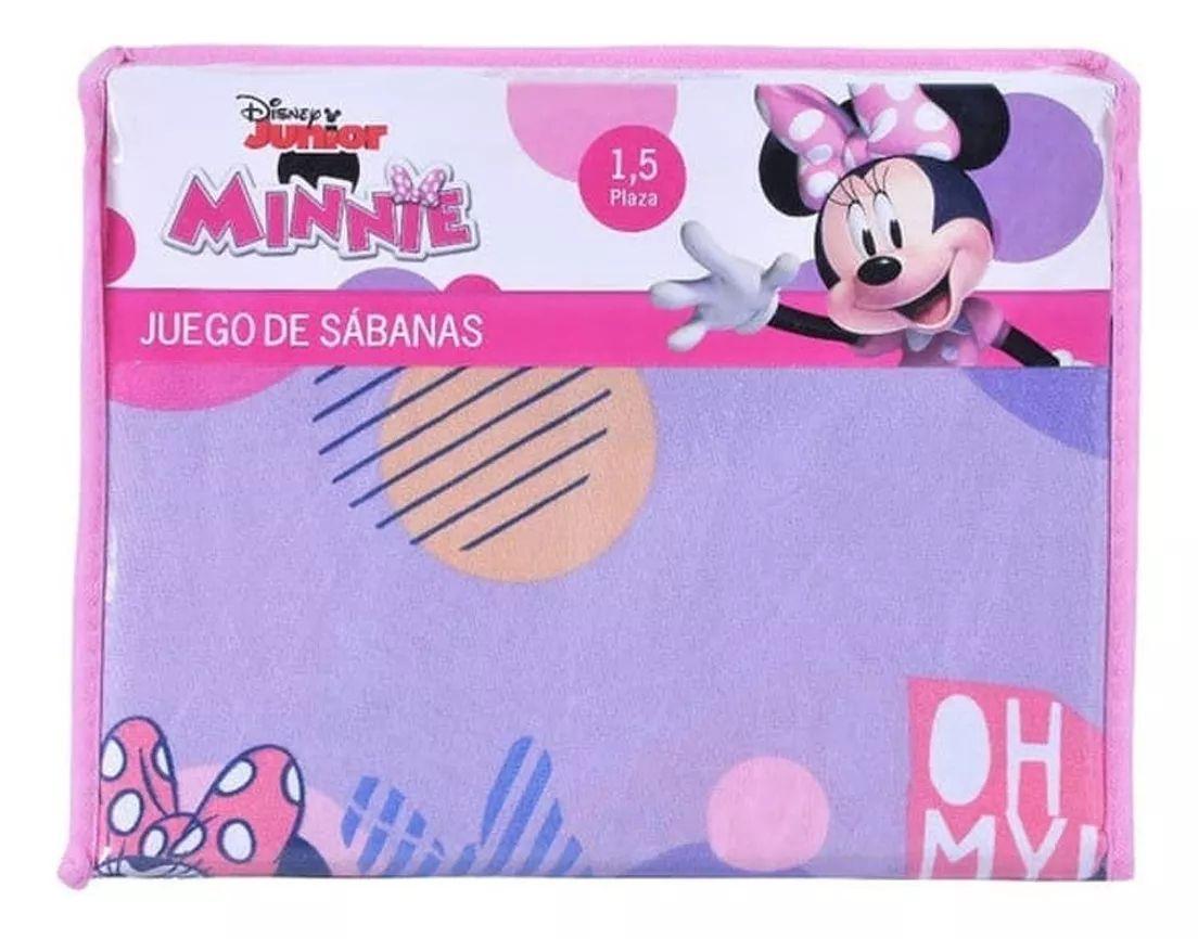 Juego De Sabanas Minnie Mouse Shine1.5 plaza-2