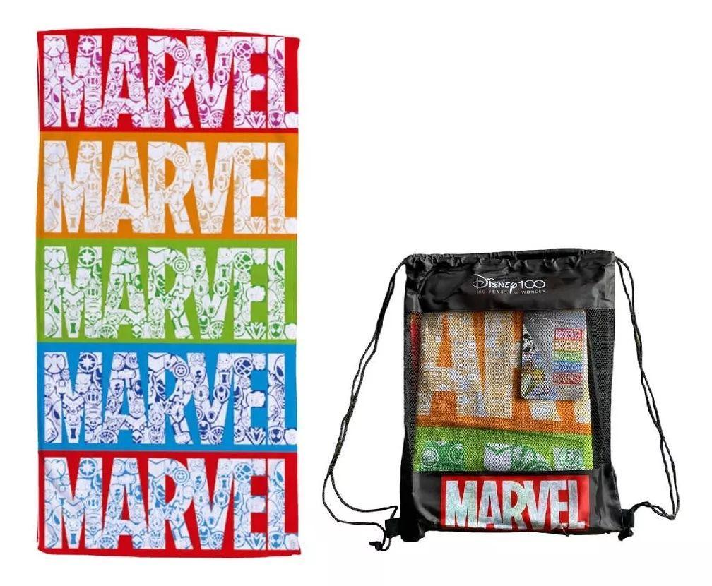 Toalla Marvel Algodon Con Bolso 140x70 Cm Disney 100-0