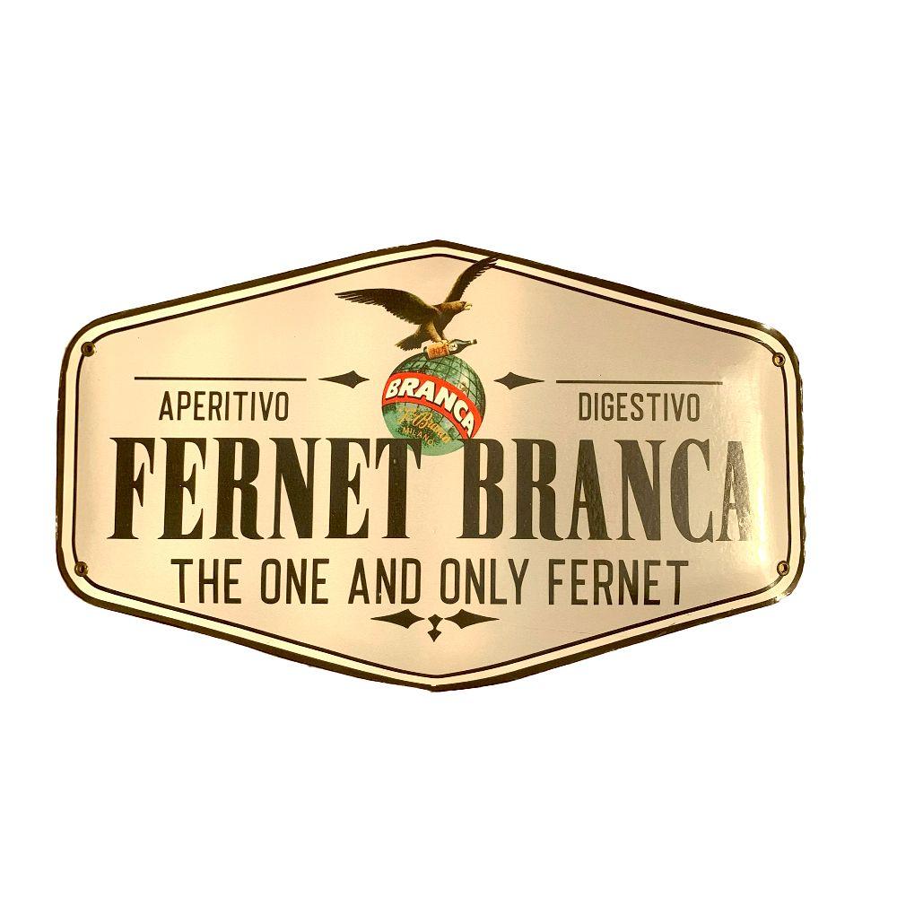 CARTEL CHAPA 25x40 FERNET BRANCA - FIRE CHILE-0
