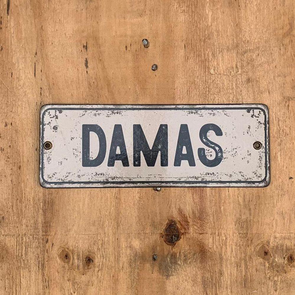 CARTEL CHAPA 8x22 (RECTANGULAR) DAMAS - FIRE CHILE-1