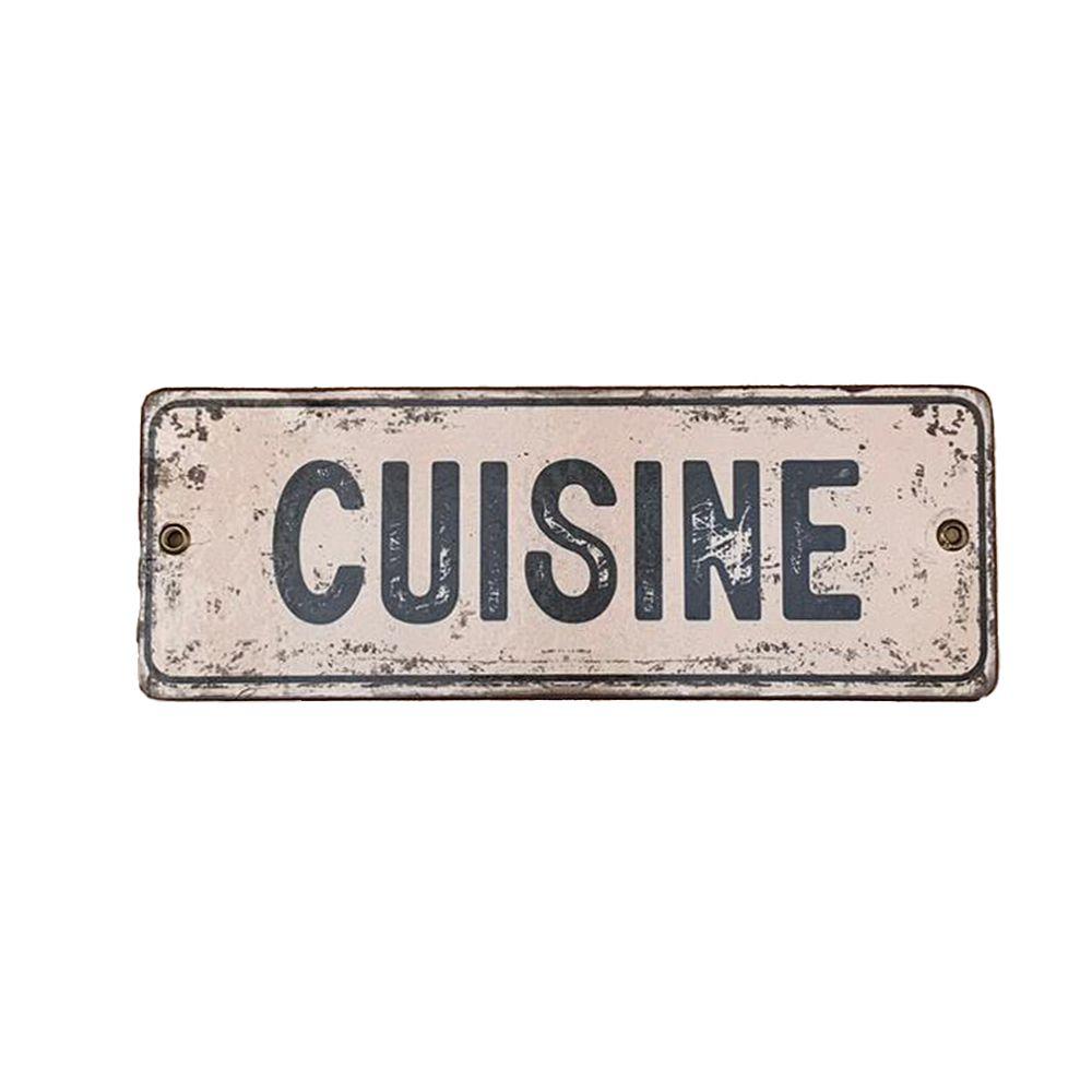 CARTEL CHAPA 8x22 (RECTANGULAR) CUISINE - FIRE CHILE-0