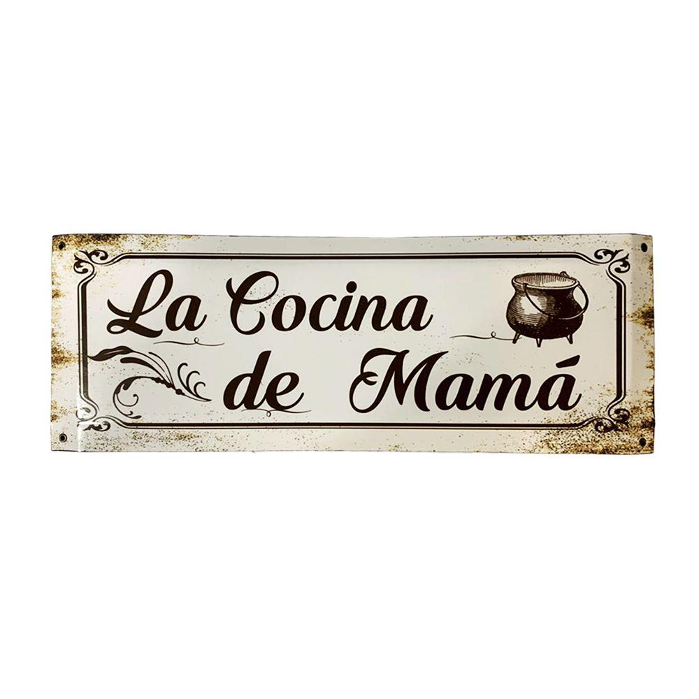 CARTEL CHAPA 20x54 LA COCINA DE MAMA - FIRE CHILE-0