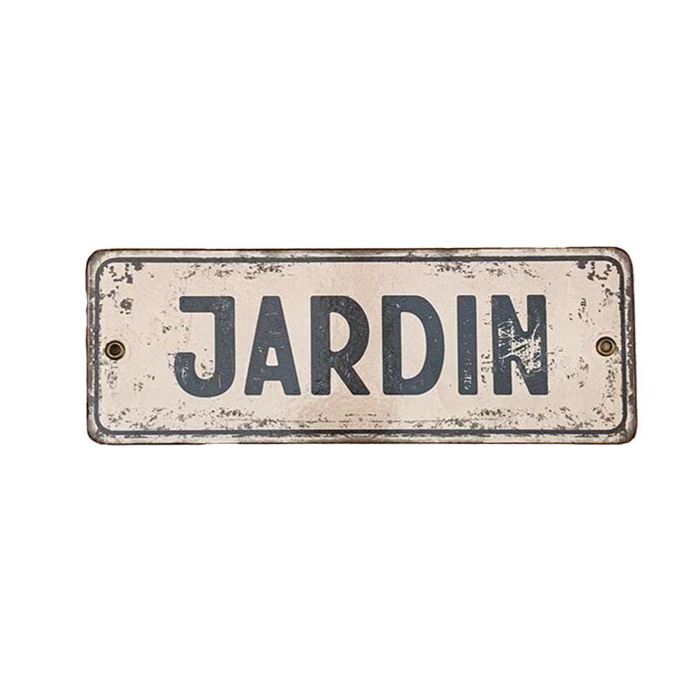 CARTEL CHAPA 8x22 (RECTANGULAR) JARDIN - FIRE CHILE-0