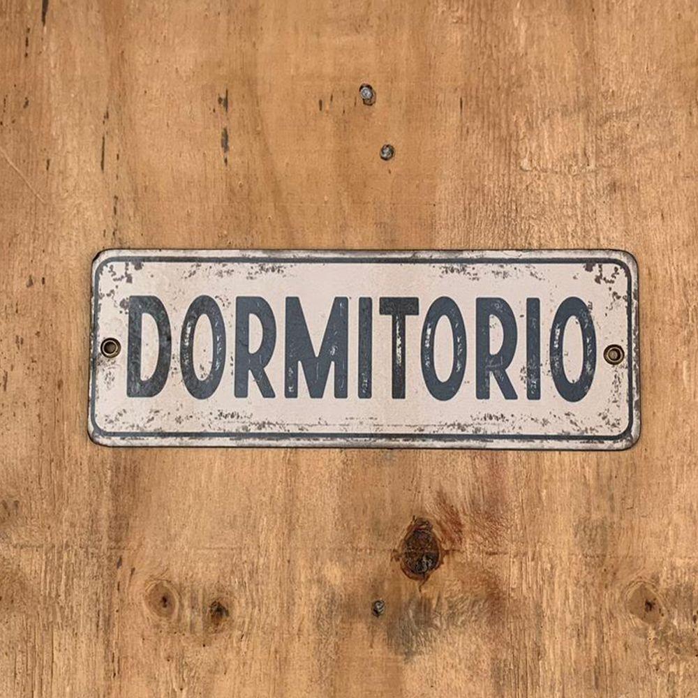 CARTEL CHAPA 8x22 (RECTANGULAR) DORMITORIO - FIRE CHILE-1