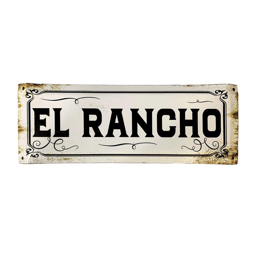 CARTEL CHAPA 20x54 EL RANCHO - FIRE CHILE-0