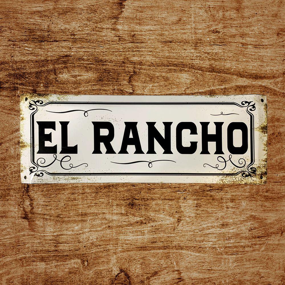 CARTEL CHAPA 20x54 EL RANCHO - FIRE CHILE-1
