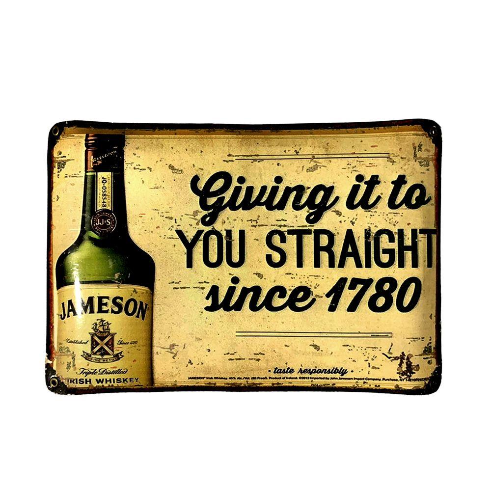 CARTEL CHAPA 25x35 JAMESON GIVING IT TO - FIRE CHILE-0