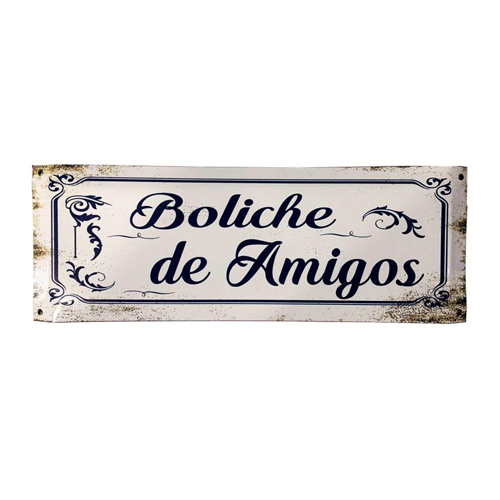 CARTEL CHAPA 20x54 BOLICHE DE AMIGOS - FIRE CHILE-0