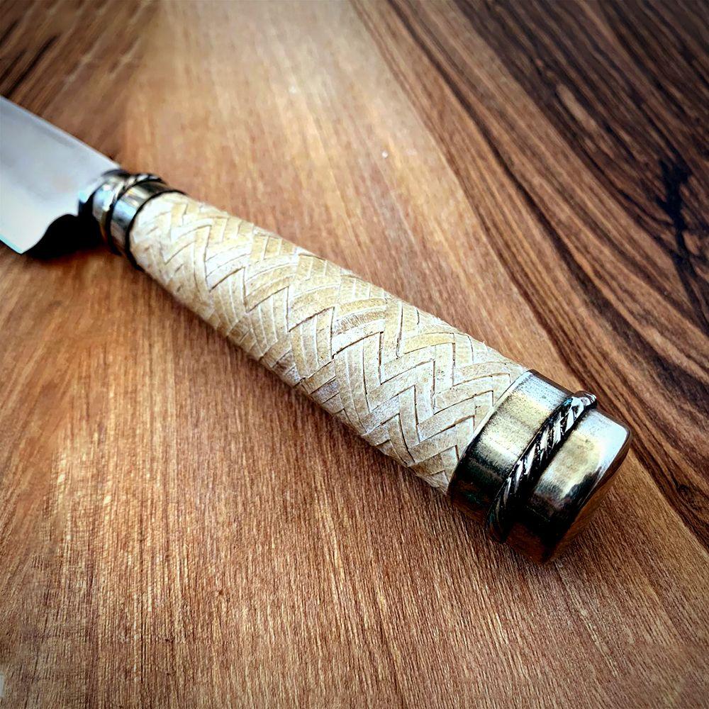 CUCHILLO FIRE INOX TRENZADO ALPACA CRUDO 14CM - FIRE CHILE-8