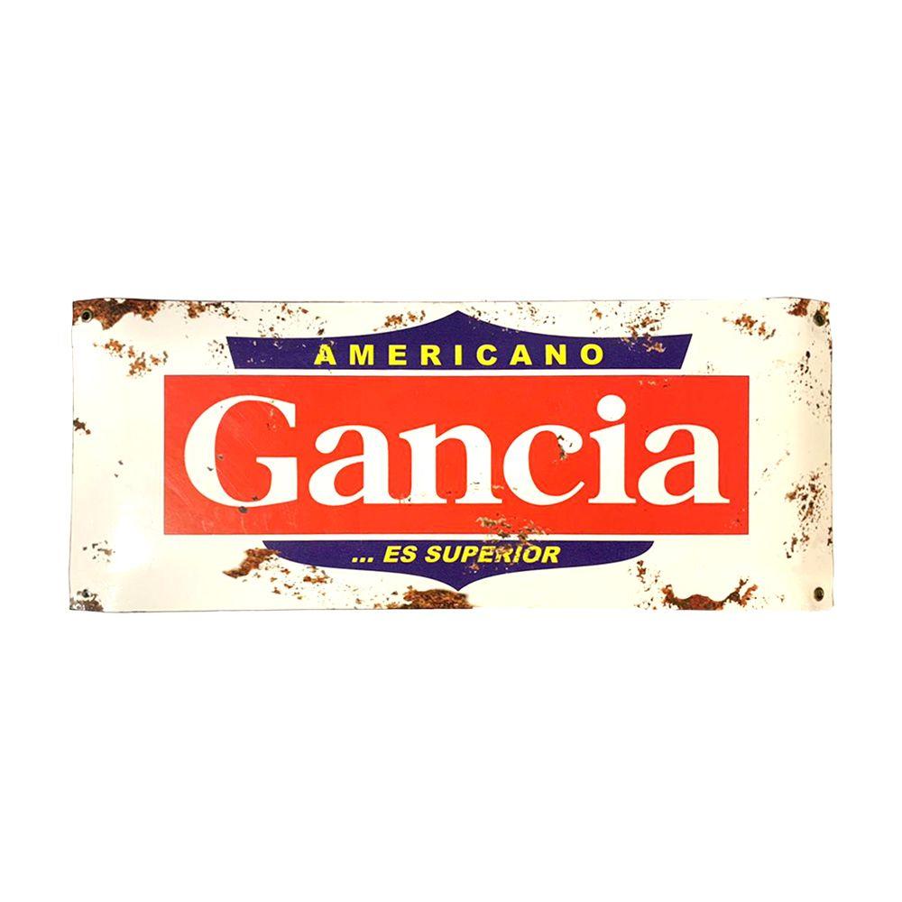 CARTEL CHAPA 18x43 GANCIA - FIRE CHILE-0