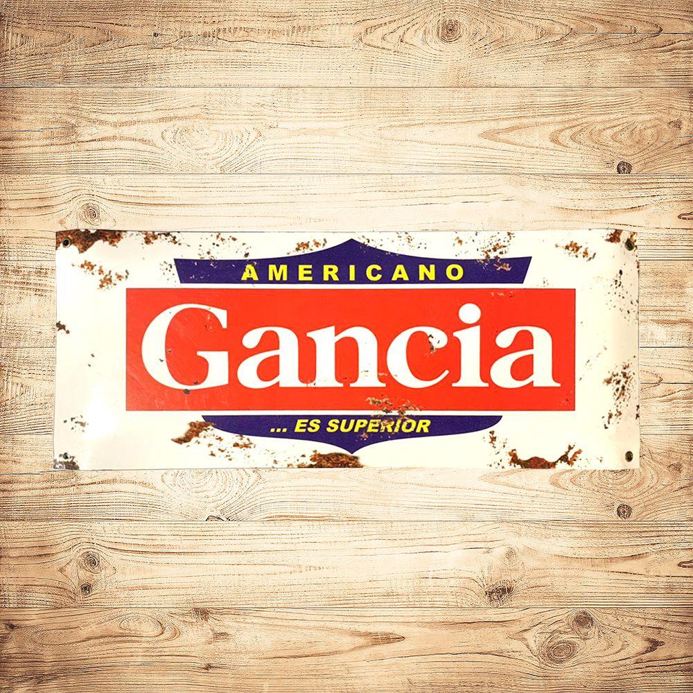 CARTEL CHAPA 18x43 GANCIA - FIRE CHILE-1