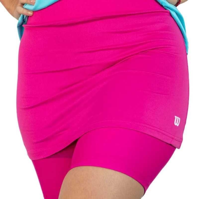 Falda Wilson Con Calza Rosada Tenis Padel-2
