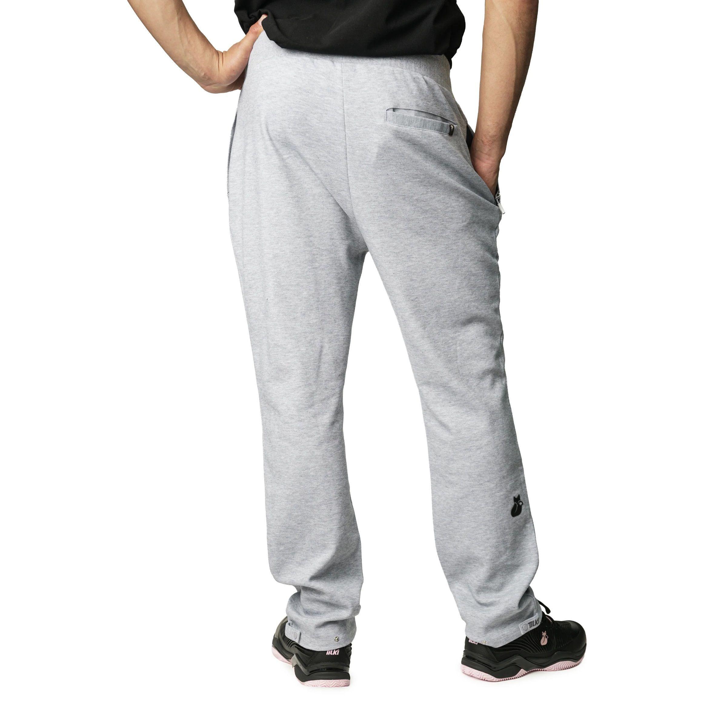 Pantalon Tilki Algodon Straight Lehinde Gris Tenis Padel-1