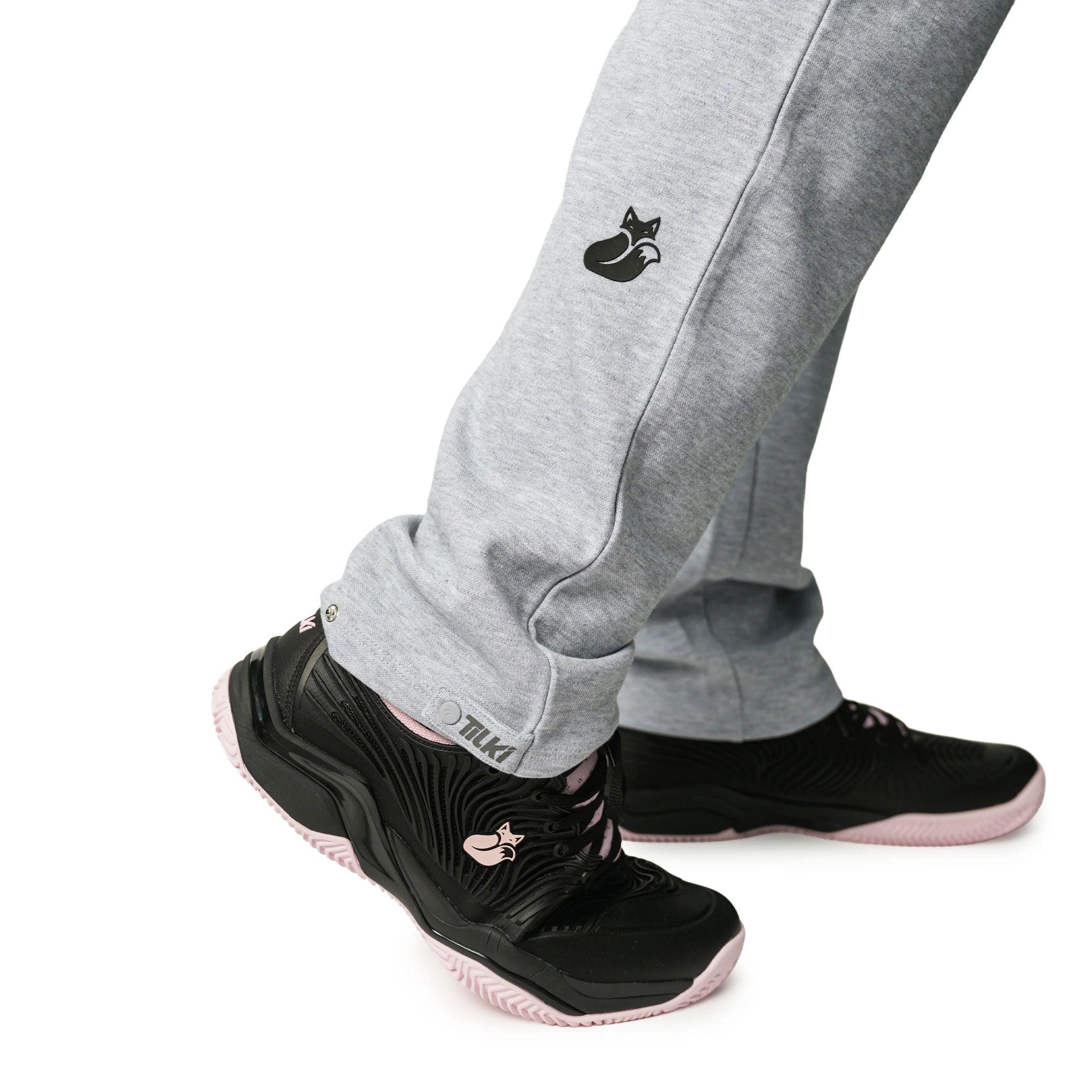 Pantalon Tilki Algodon Straight Lehinde Gris Tenis Padel-2