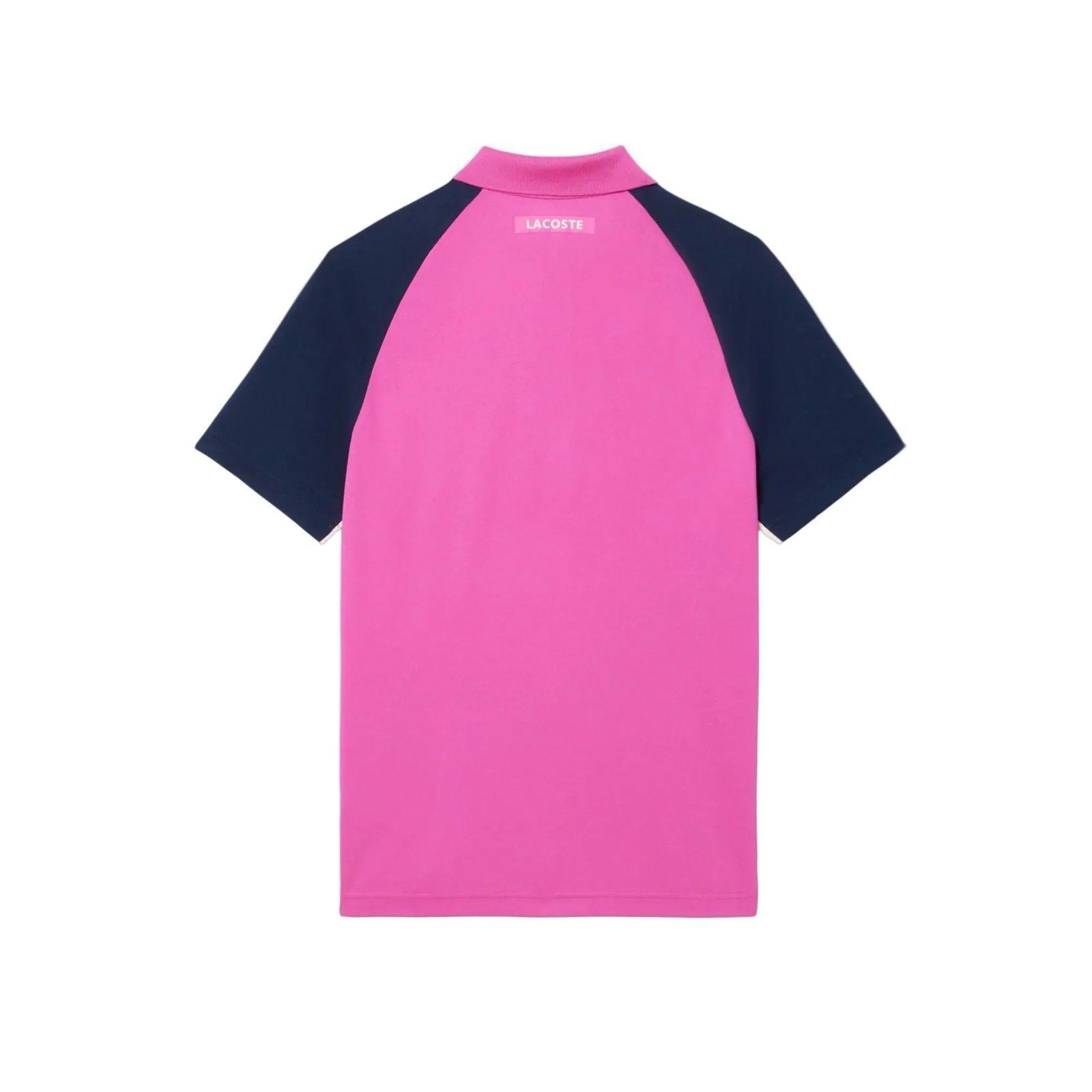 Polera Lacoste Polo Ultra Dry Rosa Tenis-2