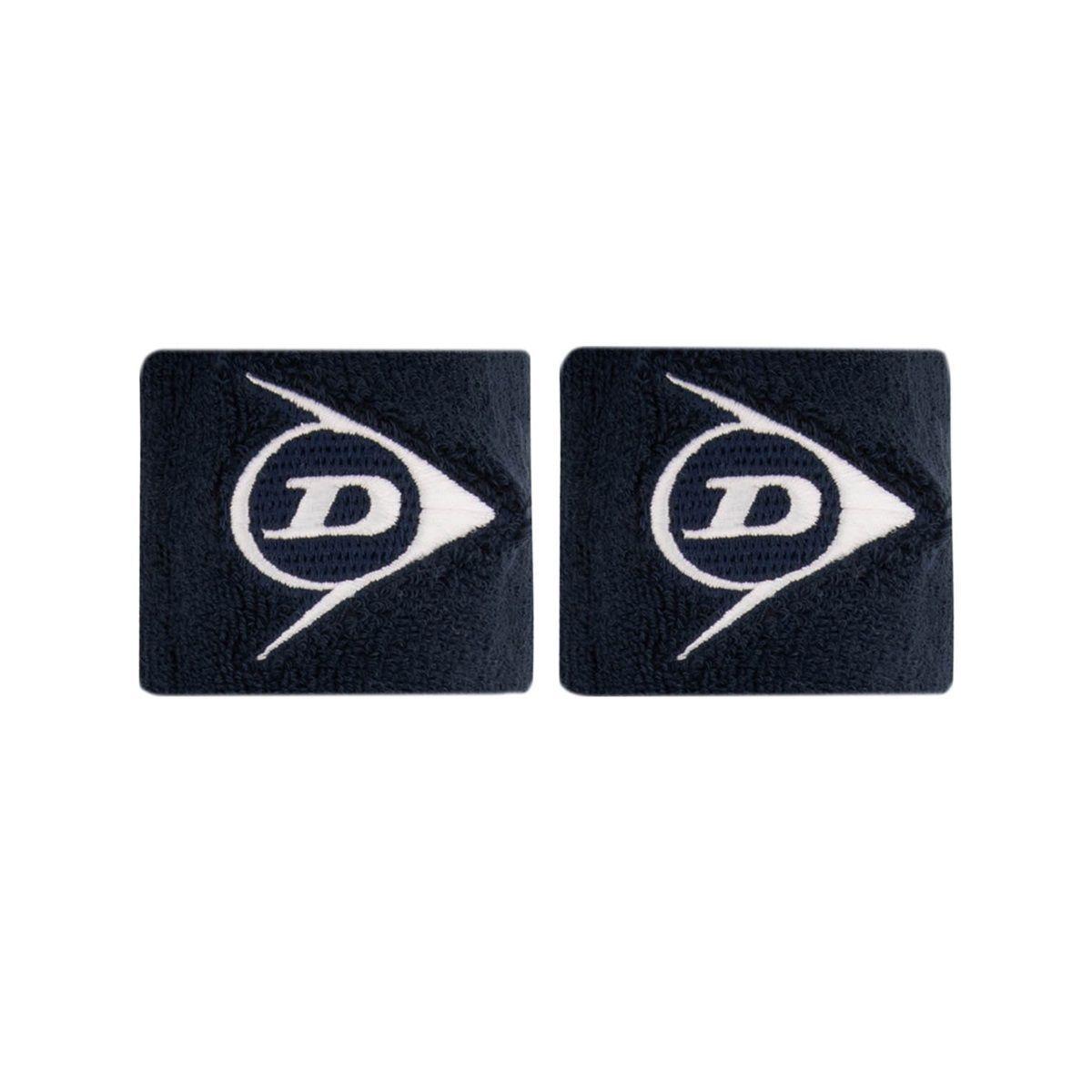 Muñequera Dunlop Corta Azul Marino X2 Tenis Padel-0