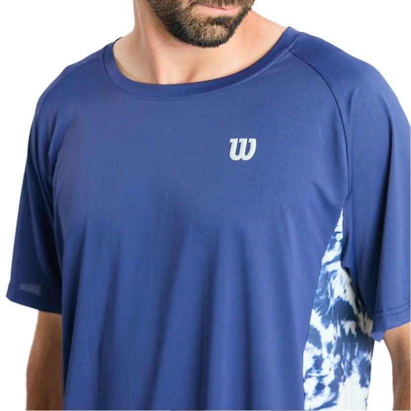 Polera Wilson Print Azul Tenis/padel-2