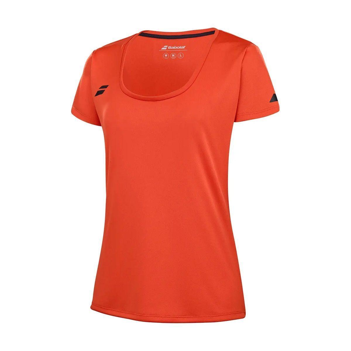 Polera Babolat Play Cap Sleeve Top Women Naranja Tenis Padel-2