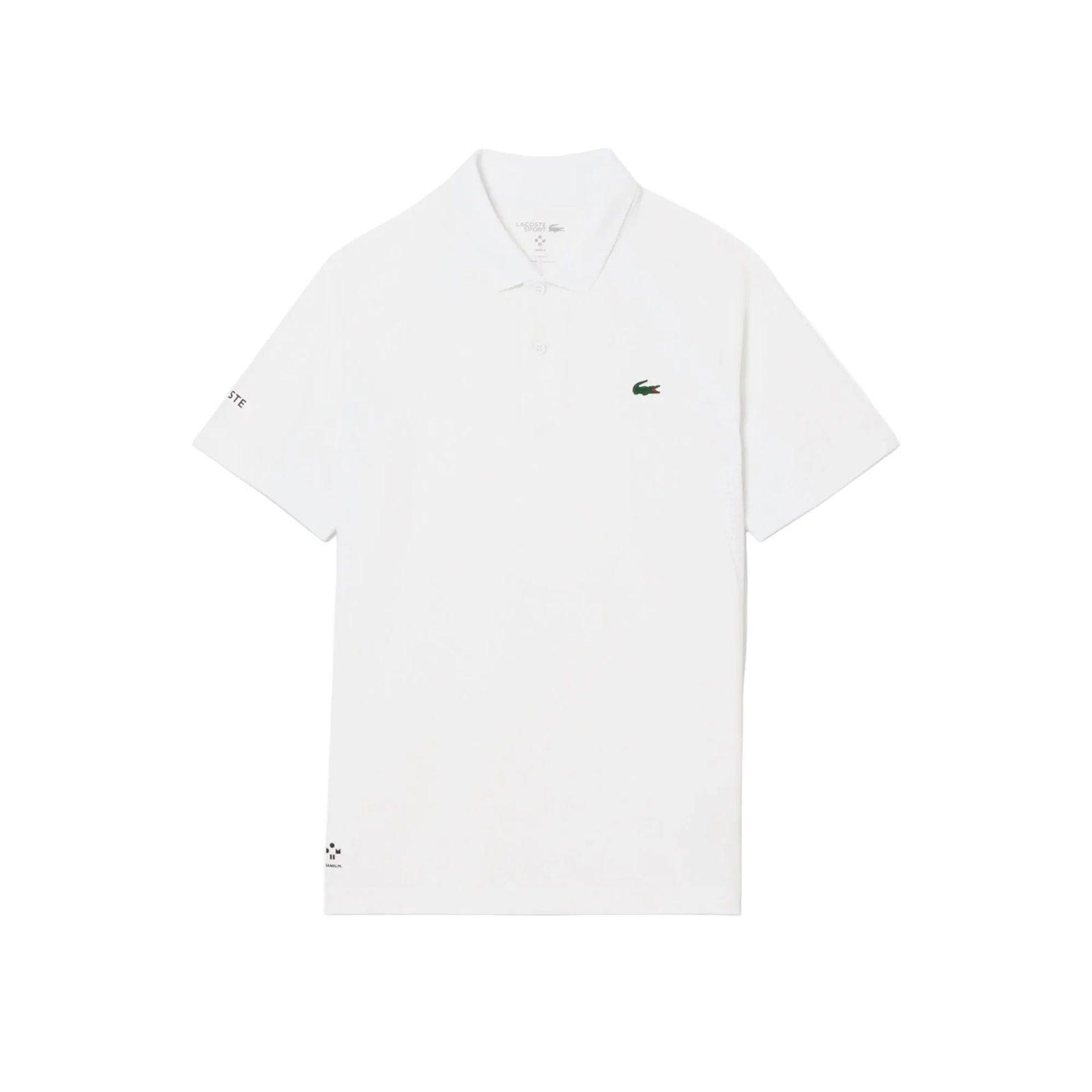 Polera Lacoste Polo Daniil Medvedev Ultra Dry Blanca Tenis-1