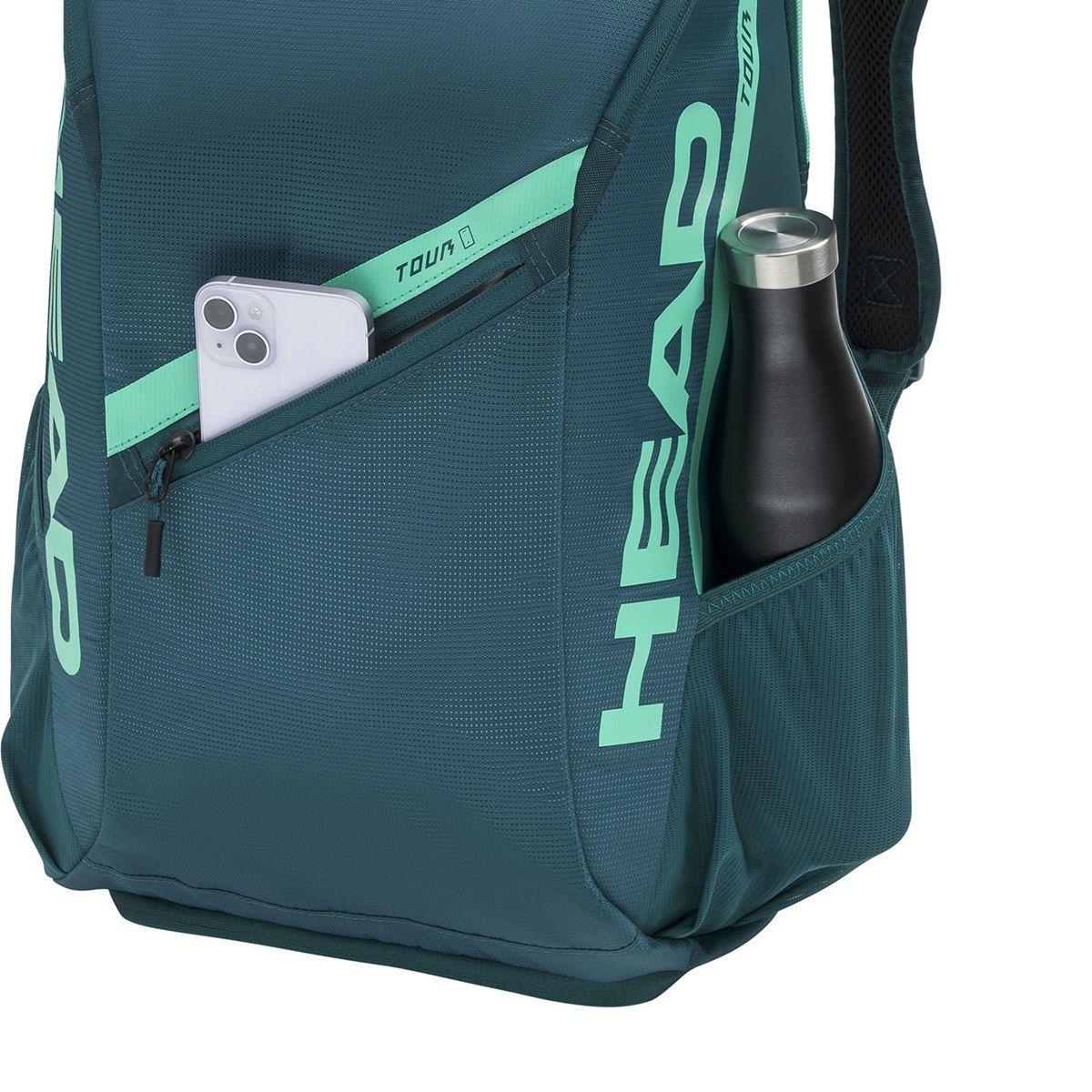 Mochila Tenis Head Tour Backpack Verde 25L-3