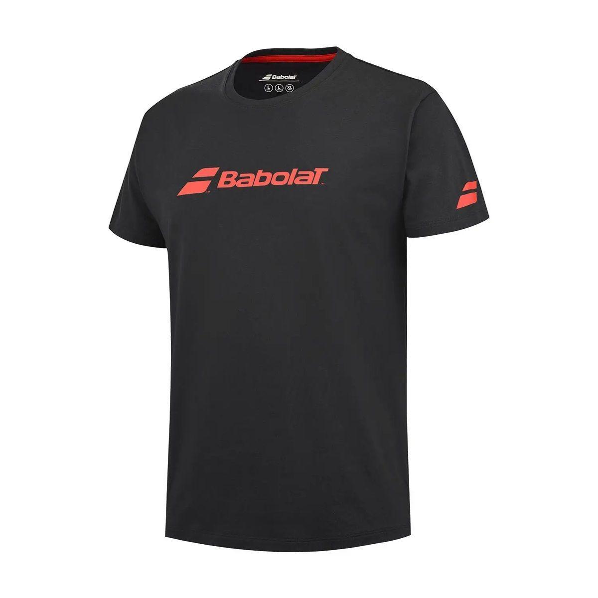 Polera Babolat Exercise Tee Negra Tenis Padel-2