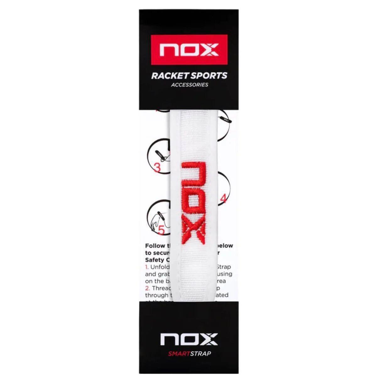 Cordón Nox Smartstrap Luxury Blanco Padel-0