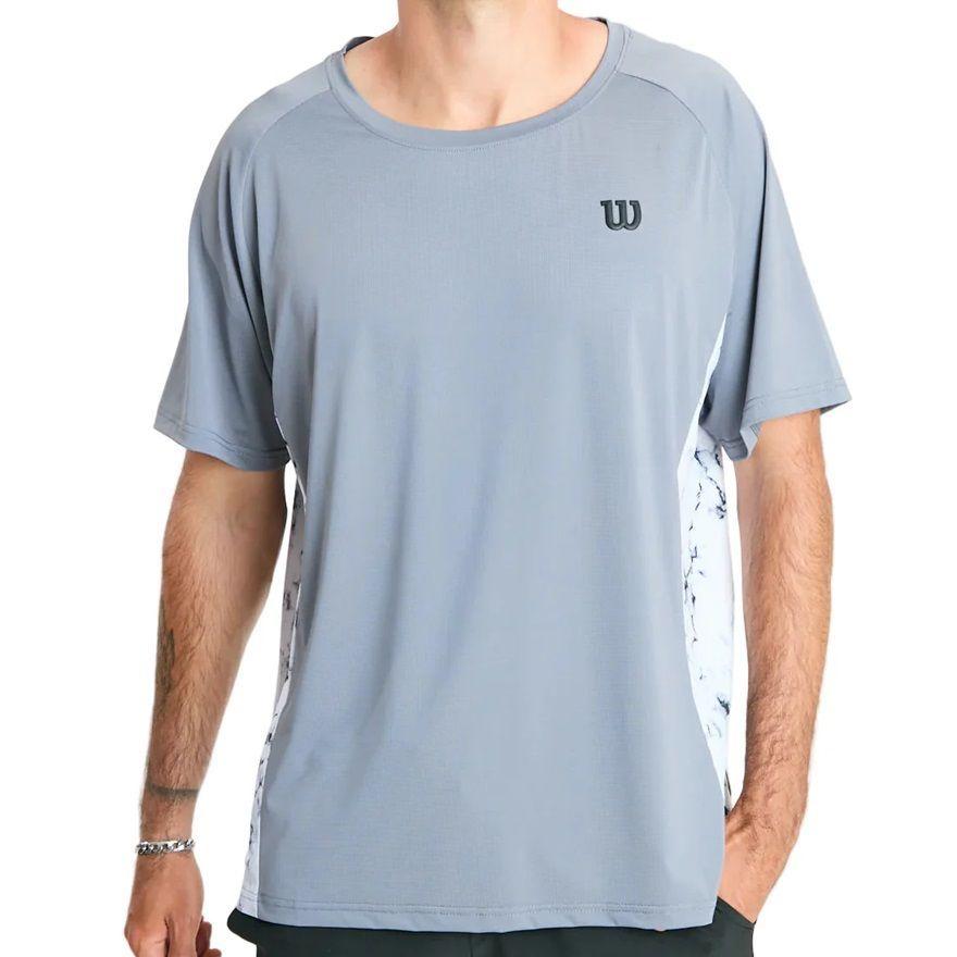 Polera Wilson Print Gris Tenis/padel-0