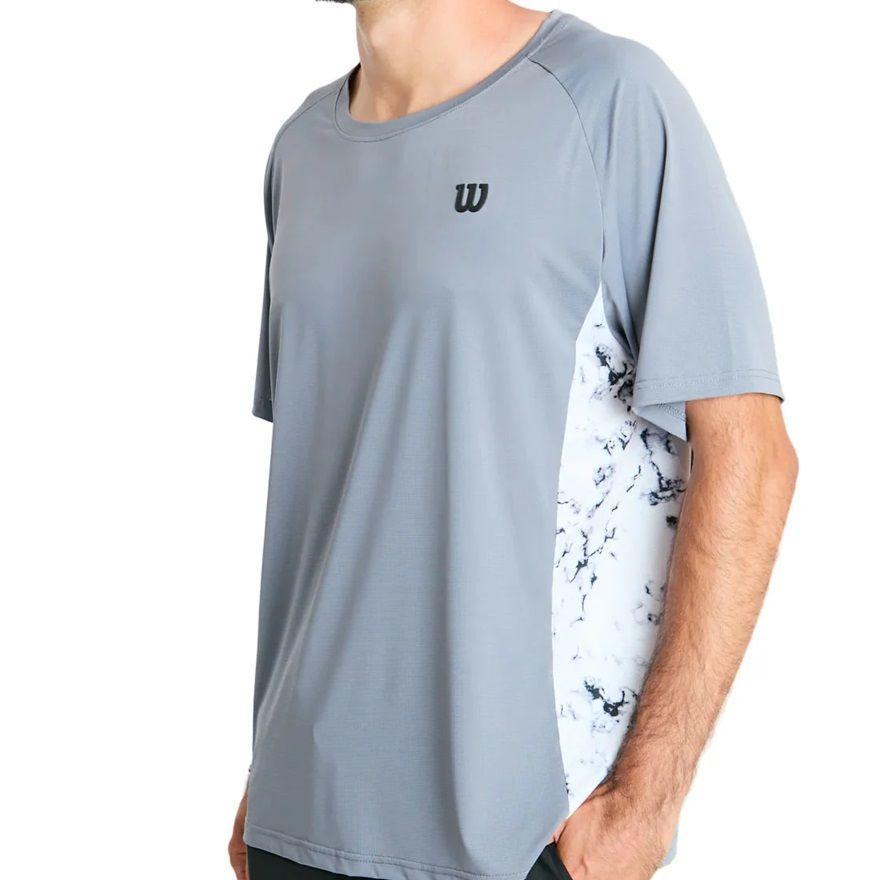 Polera Wilson Print Gris Tenis/padel-2