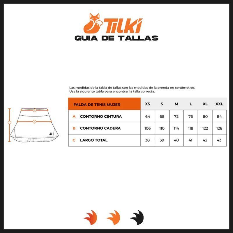 Falda Tilki Pro Con Calza Lehinde Acero Tenis Padel-2