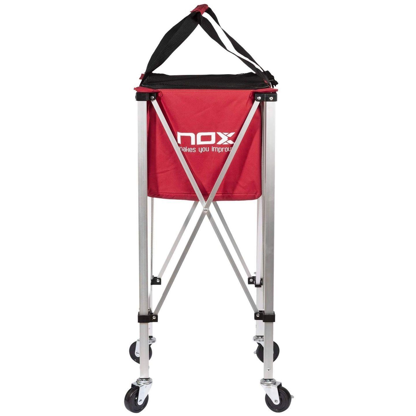 Canasto Nox Plegable con Ruedas Rojo-1