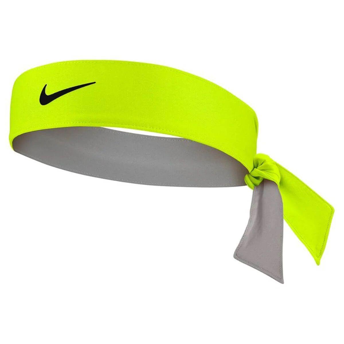 Bandana Nike Amarillo Fluor Logo Negro Tenis Padel -0