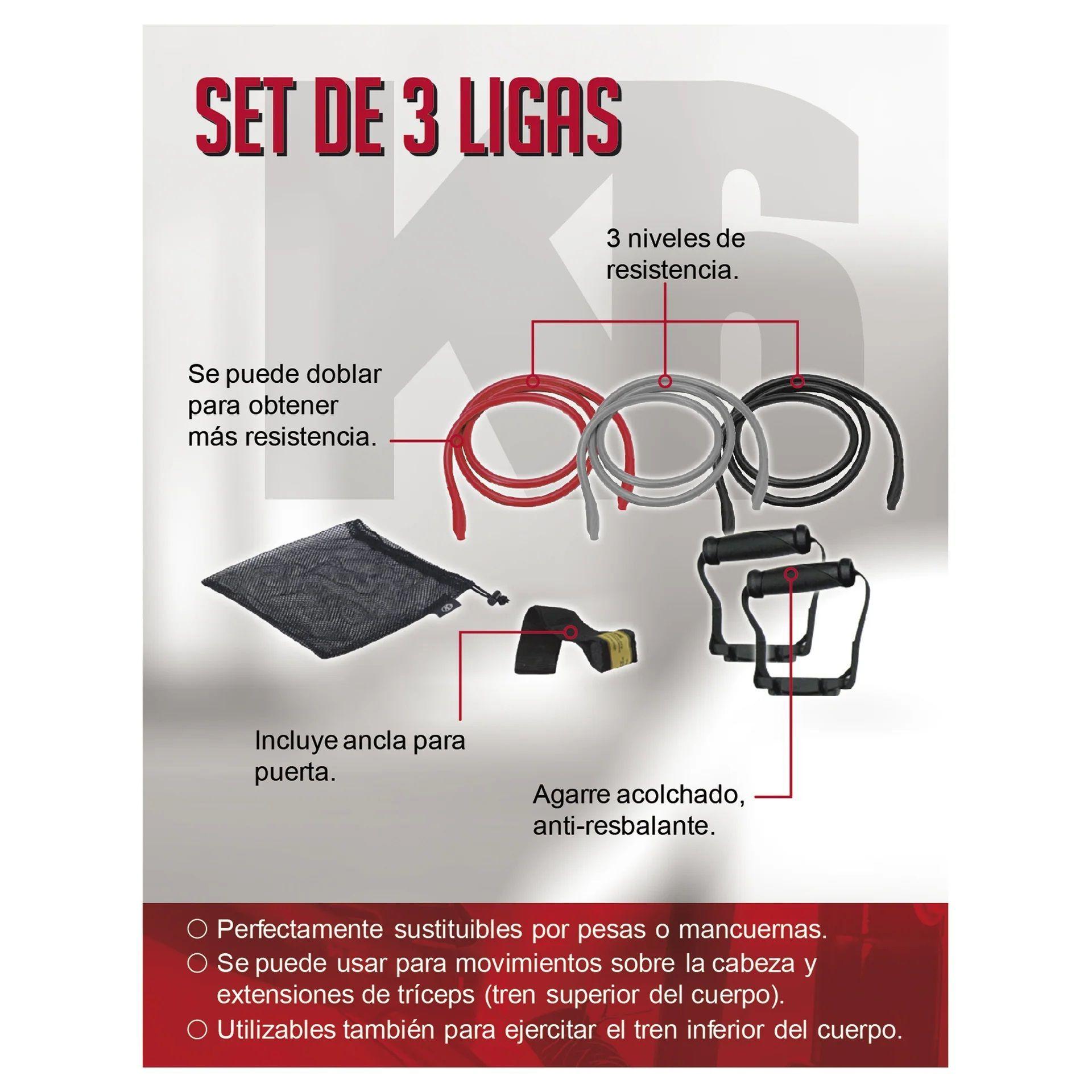 Set Liga Elástica K6 De Resistencia X3-2