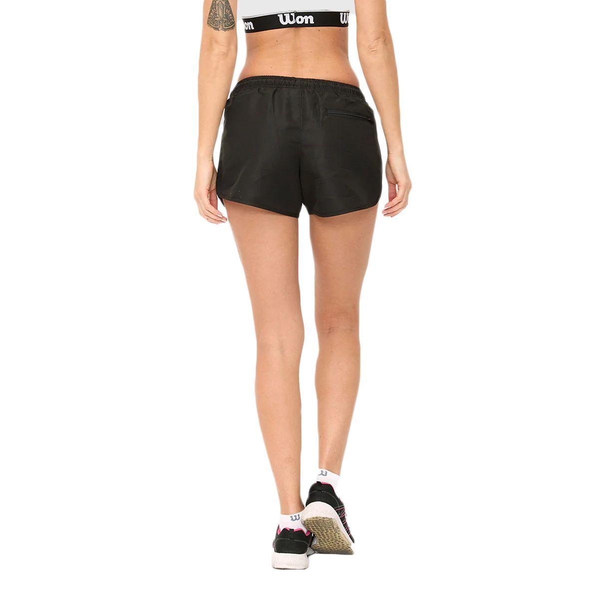 Short Wilson Microfibra Dama Negro-2