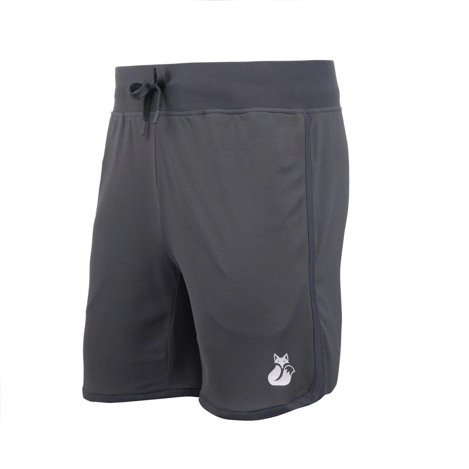 Short Tilki Teknik Gris Tenis Padel-0