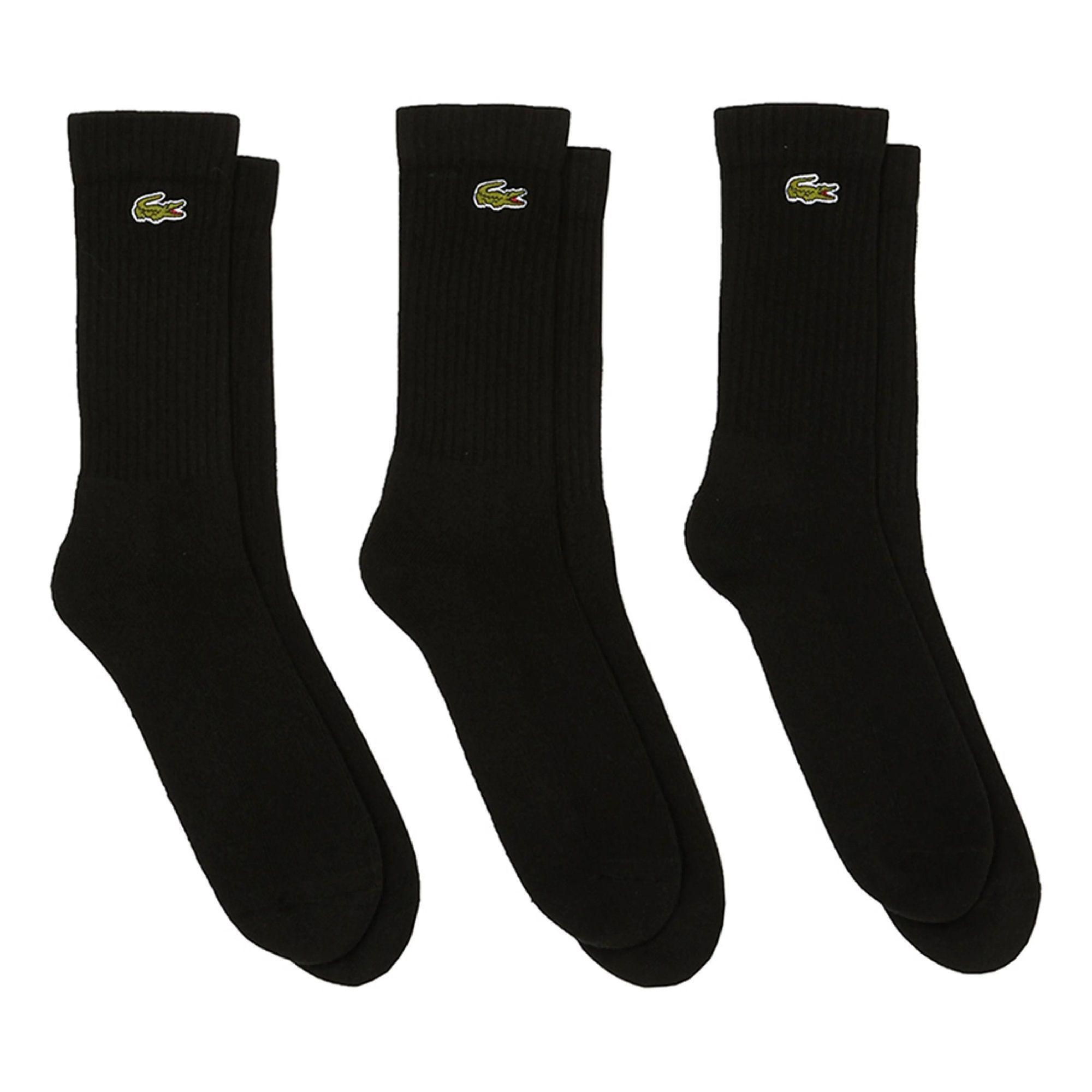Calcetin Lacoste Sport Negro X3 Tenis Padel-3