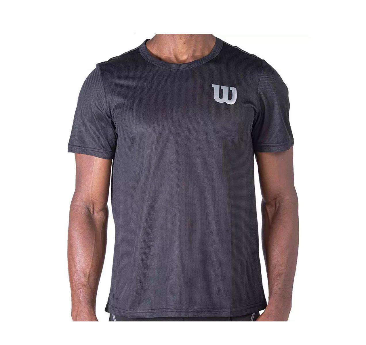Polera Wilson Calada Negro Tenis/Padel-0