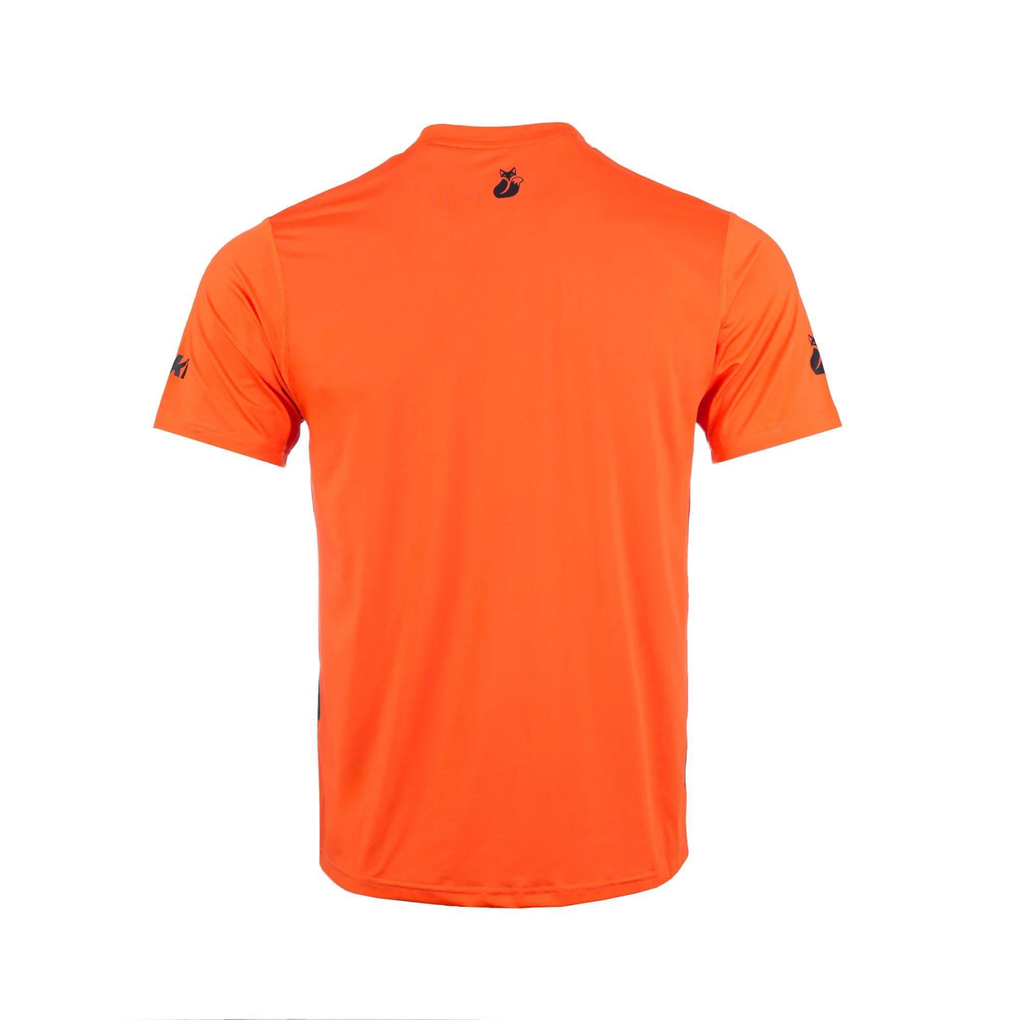 Polera Tilki Print Poly Temel Naranja Tenis Padel-2