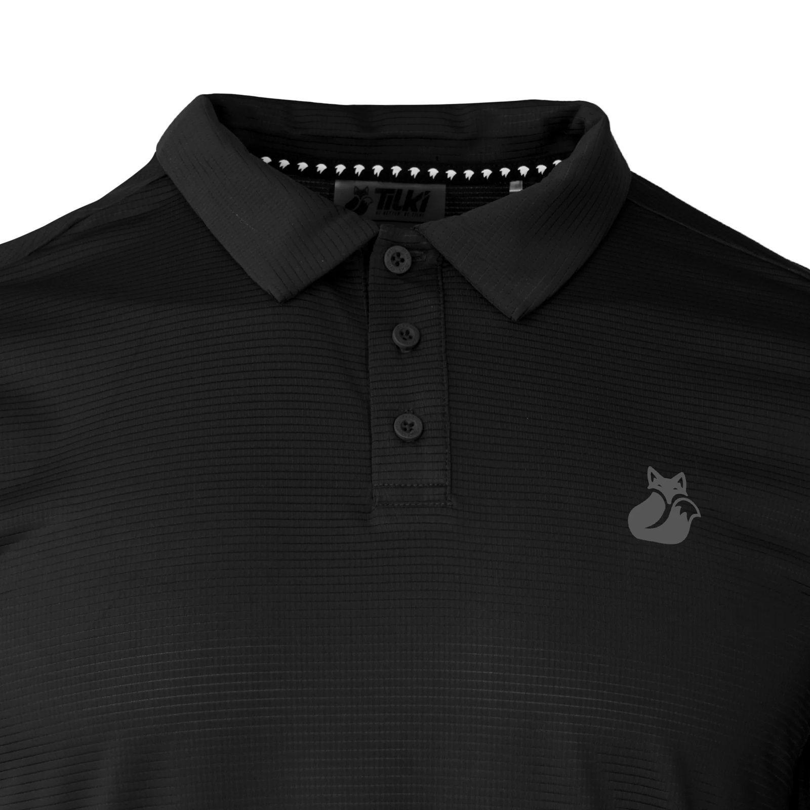 Polera Tilki Polo Pro Lehinde Negra/Gris Tenis Padel-2