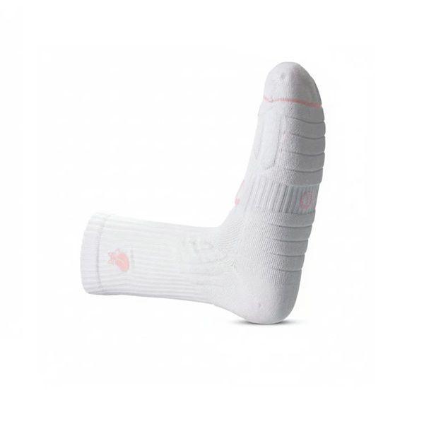 Calcetin Tilki Crew D4 Lehinde Blanco/Rosa Tenis Padel-2