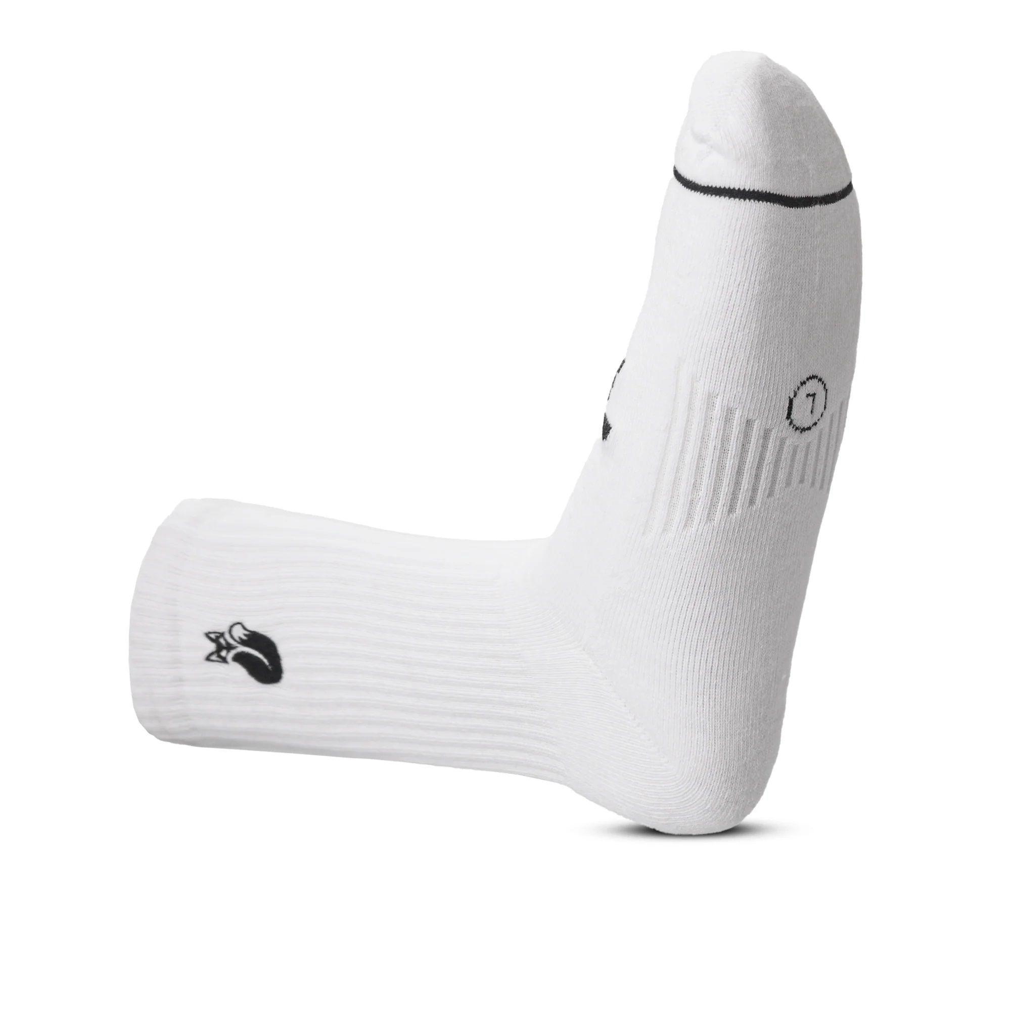 Calcetin Tilki Comfort Blanco/Naranjo Pack X3 Tenis Padel-3