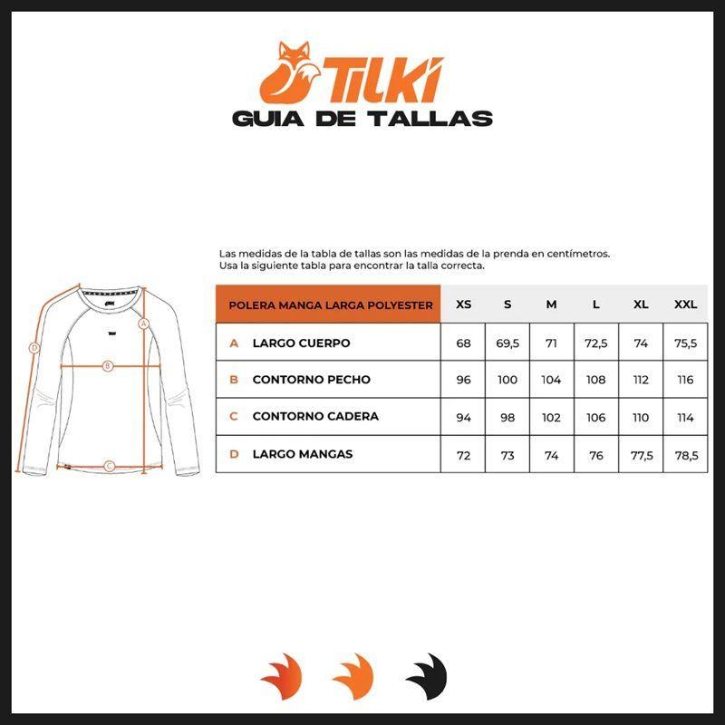 Polera Tilki Manga Larga Poly Lehinde Negra Tenis Padel-4