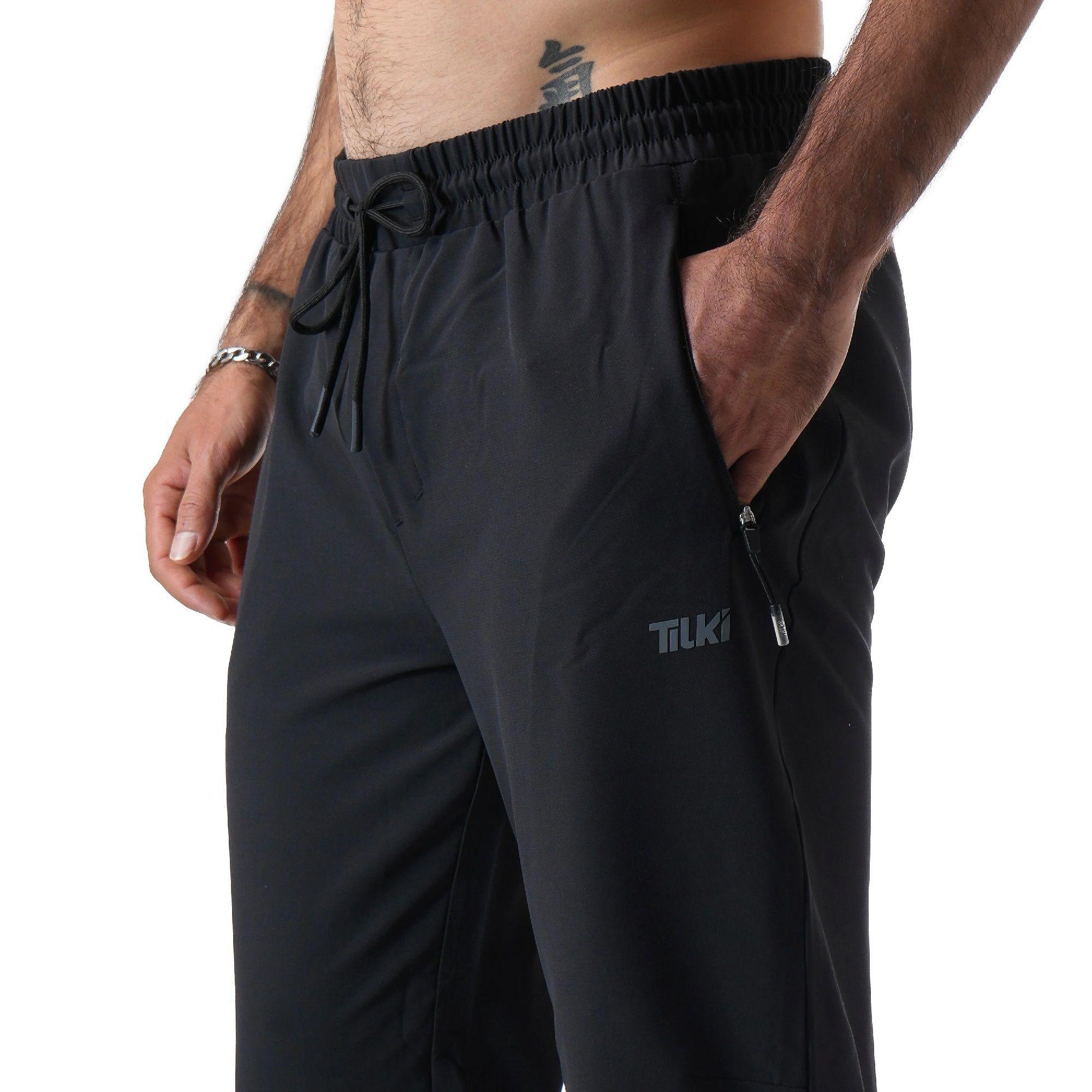 Pantalón Tilki Training Poly Lehinde Negro Tenis Padel-2