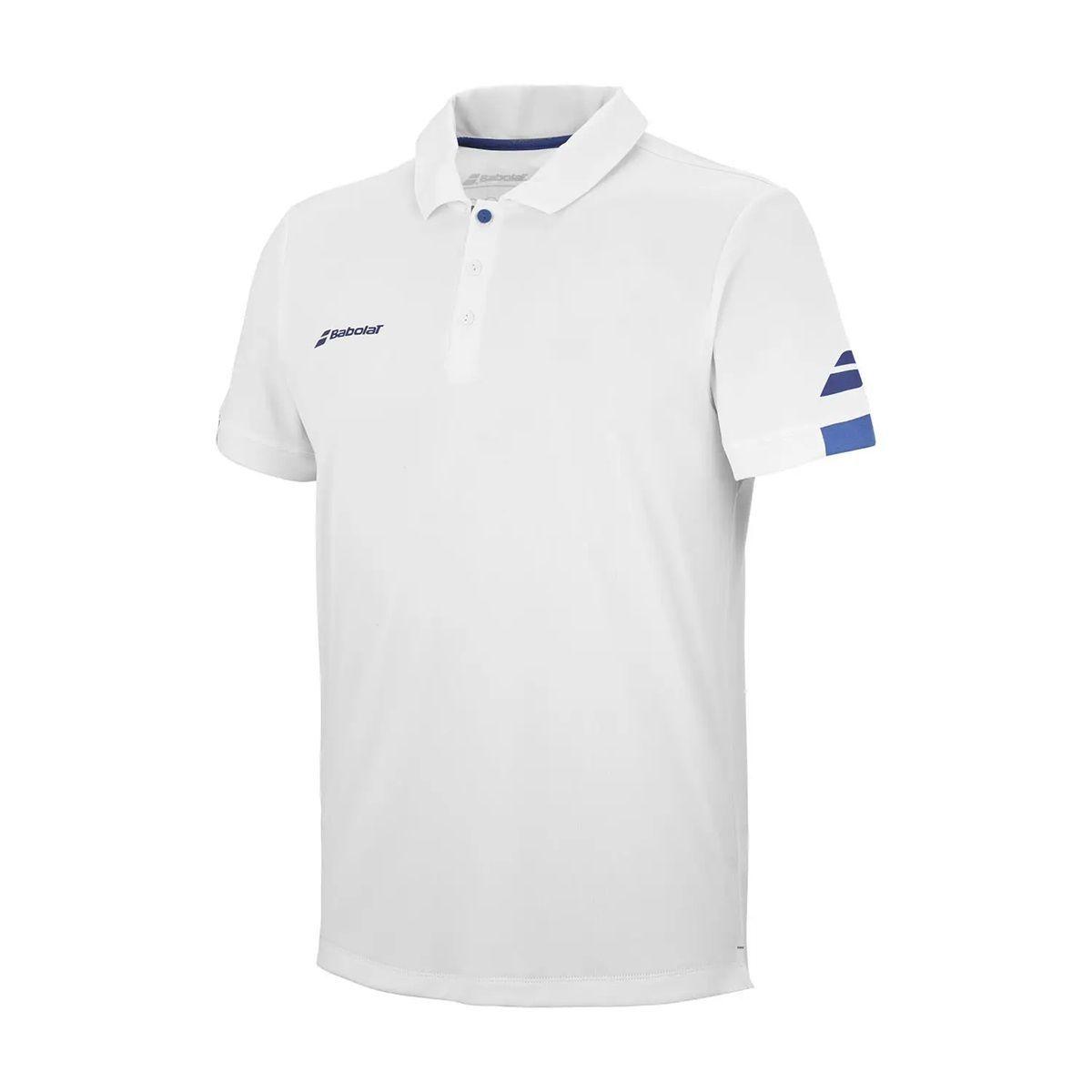 Polera Babolat Play Polo Blanca Tenis Padel-1