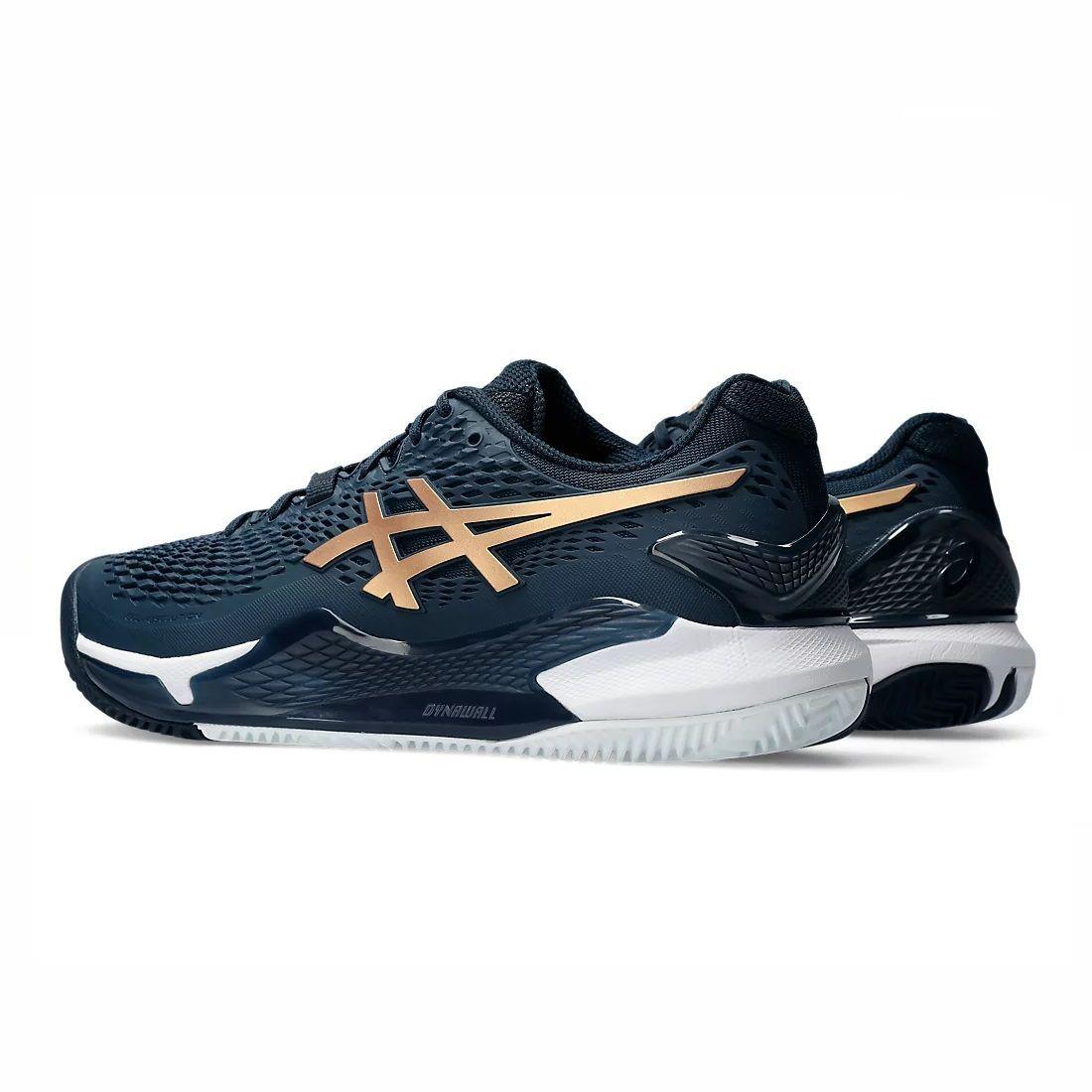 Zapatilla Asics Gel Resolution 9 Clay French Blue Tenis Padel-2