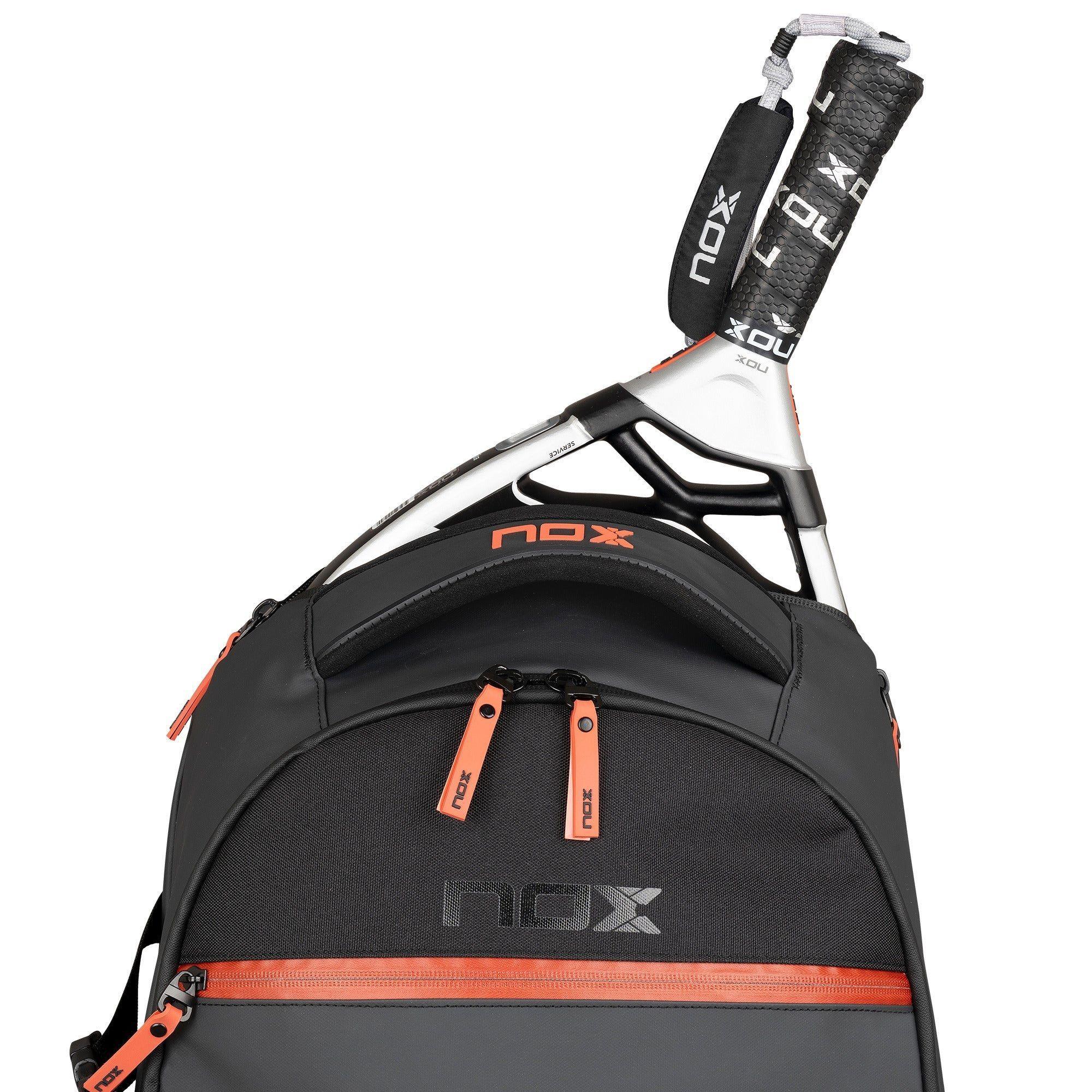 Mochila Nox Luxury Open Series Negro/Rojo-2
