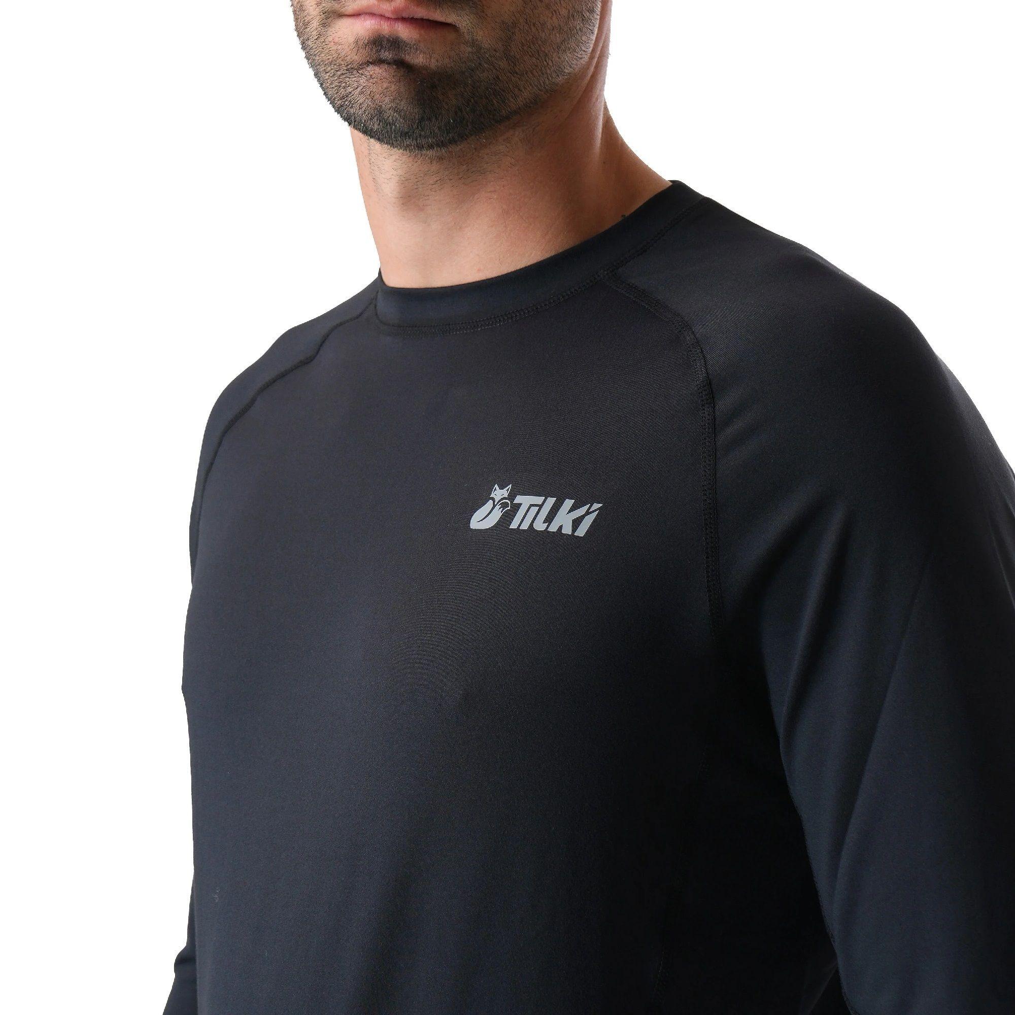 Polera Tilki Primera Capa Hareket Negra Tenis Padel-2