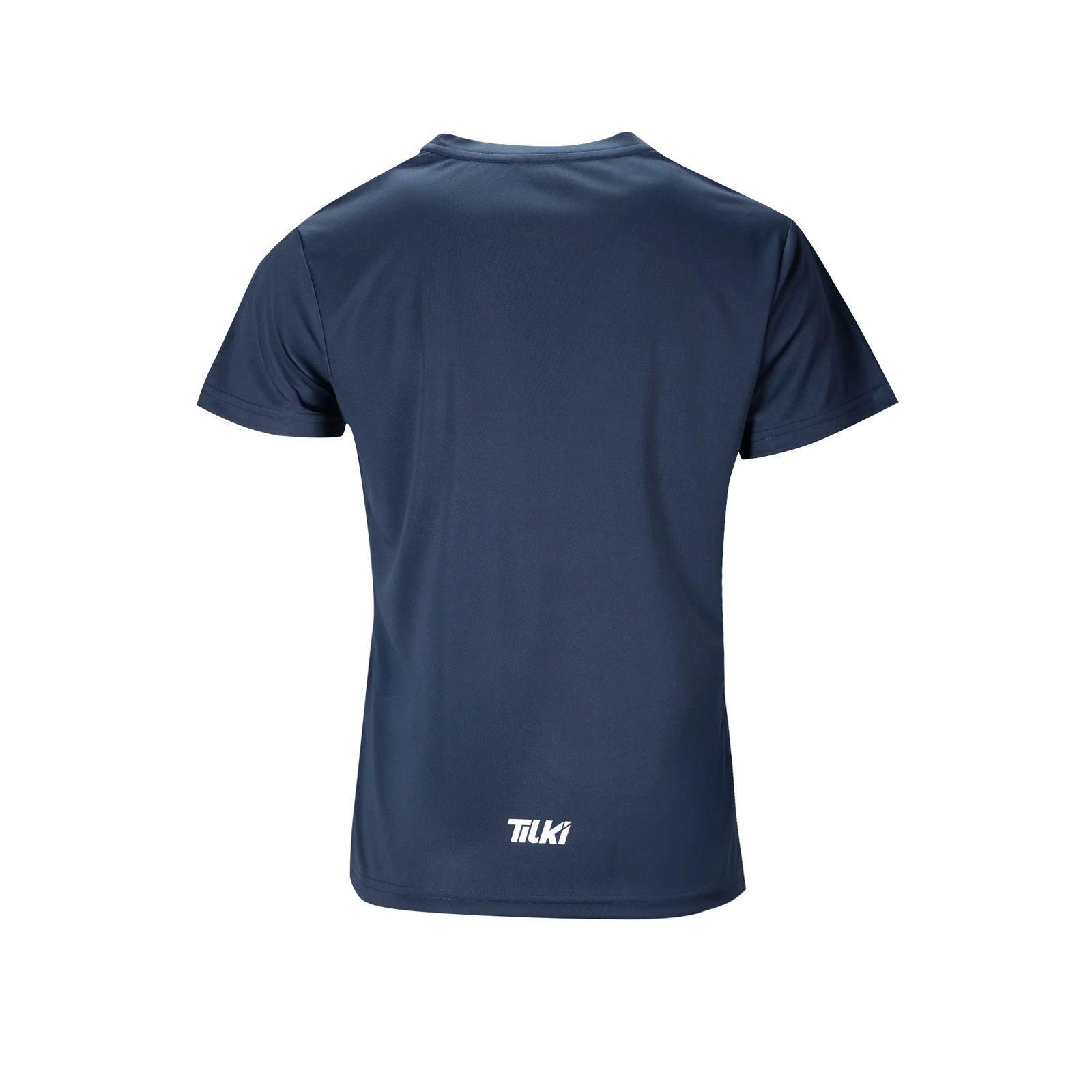 Polera Tilki Khombi Mujer Temel Azul Marino Tenis Padel-1