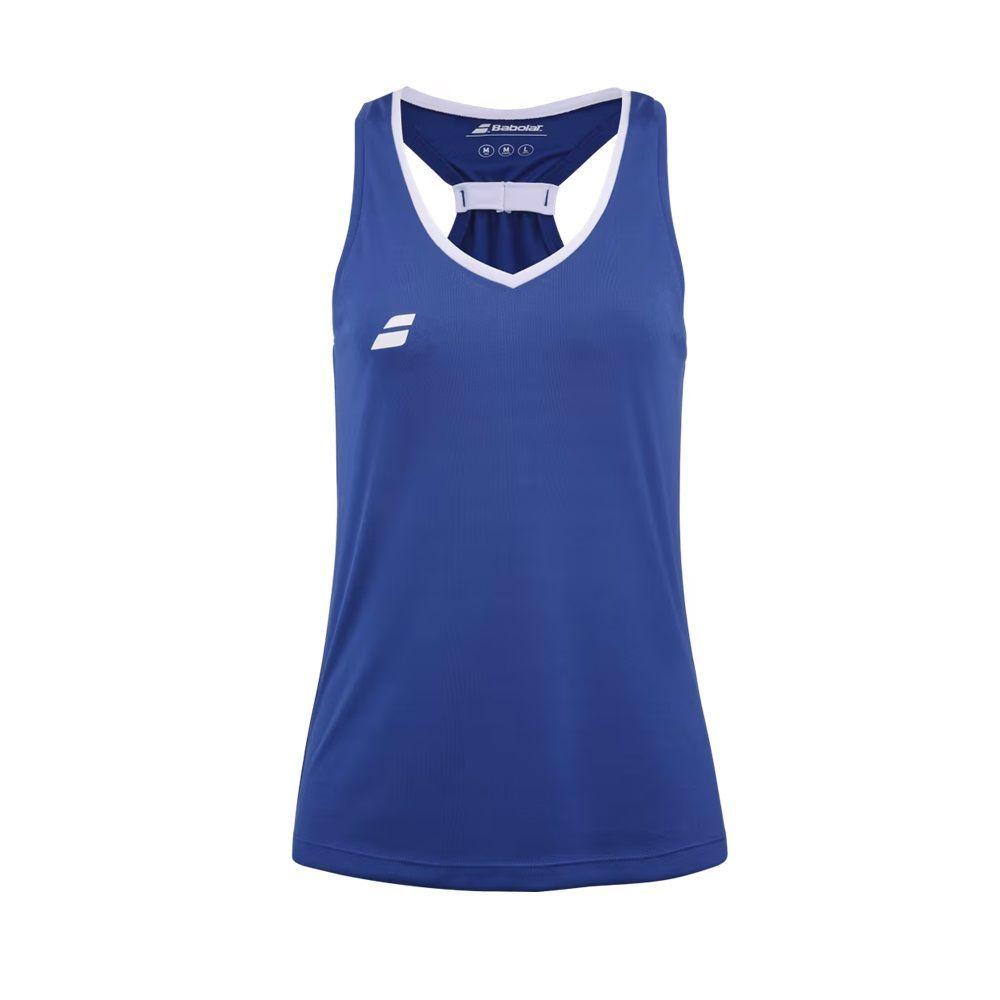 Polera Babolat Play Tank Top Women Azul Tenis Padel-0