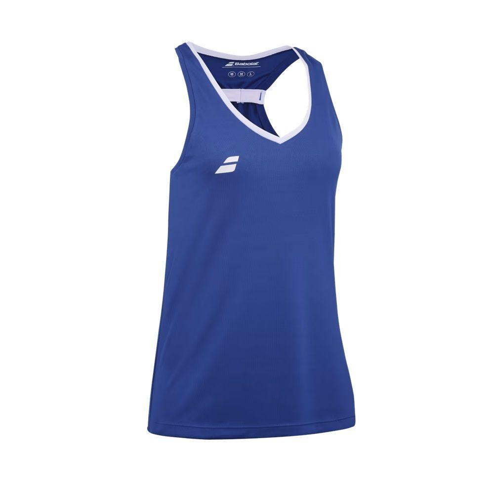 Polera Babolat Play Tank Top Women Azul Tenis Padel-1